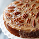 Brown Butter Pecan Cake with Praline Glaze